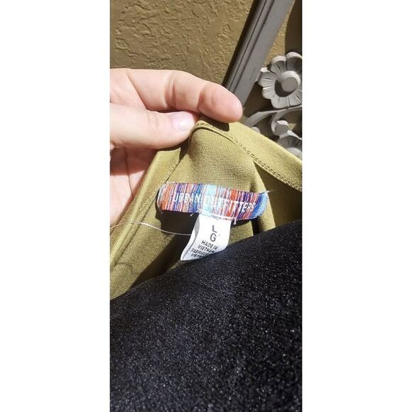 Urban Outfitters Ramona Olive Green Bodycon Mini Dress With Corset Detail -Large - Picture 6 of 9